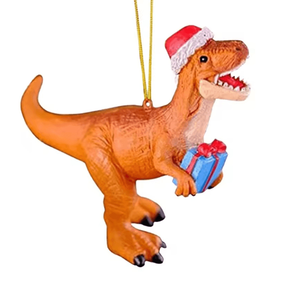 Dinosaur Christmas Tree Hanging Ornament 4