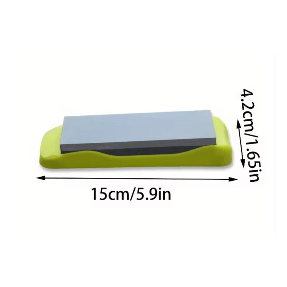 Double Sided Diamond Knife Sharpening Stone With Non Slip Base 1