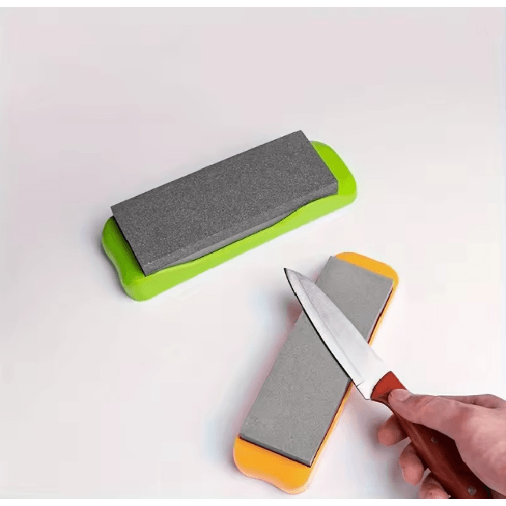 Double Sided Diamond Knife Sharpening Stone With Non Slip Base 2