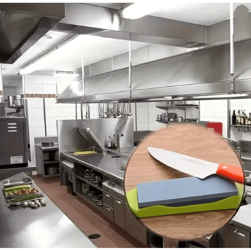 Double Sided Diamond Knife Sharpening Stone With Non Slip Base 4