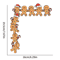 Gingerbread Man Wooden Christmas Door Corner Decoration 4