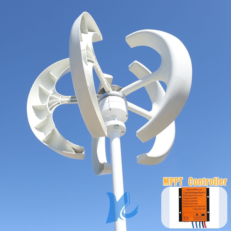 5000W Vertical Wind Turbine Generator With MPPT Controller For Home And Farm Energy 6