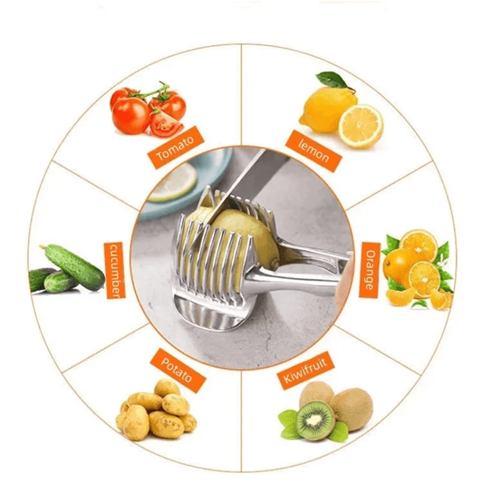 Stainless Steel Handheld Fruit And Vegetable Slicer Clip 2