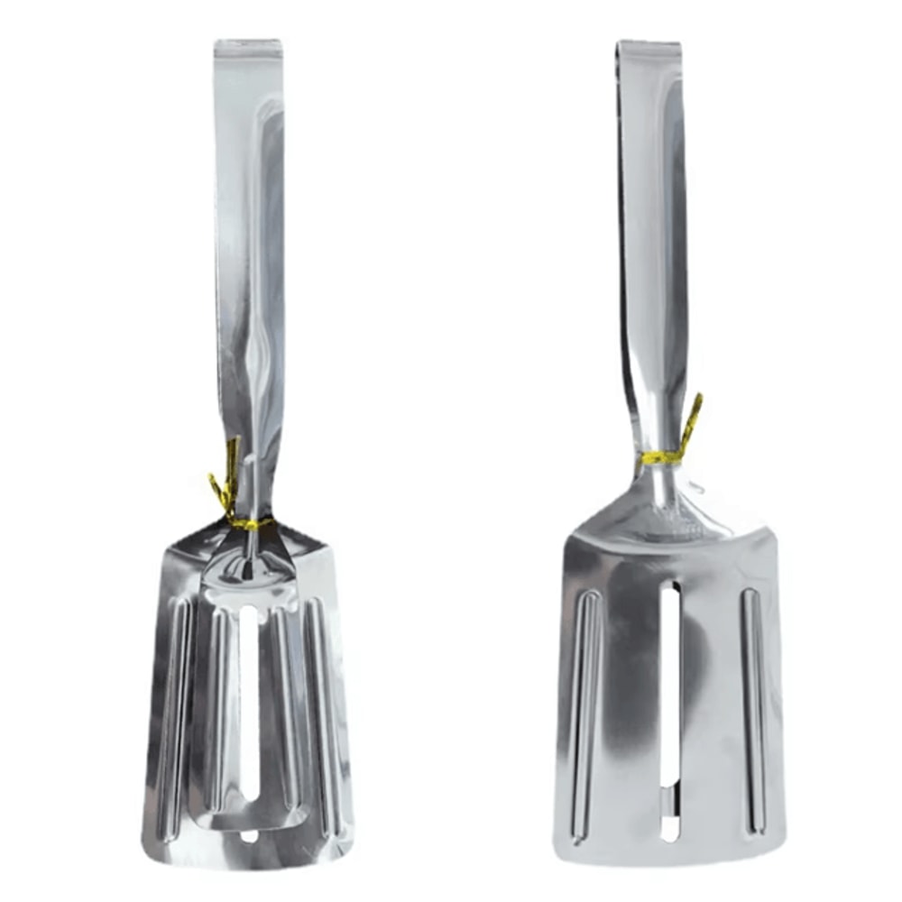 Stainless Steel Steak And Food Clamp Tongs For Cooking And BBQ 4