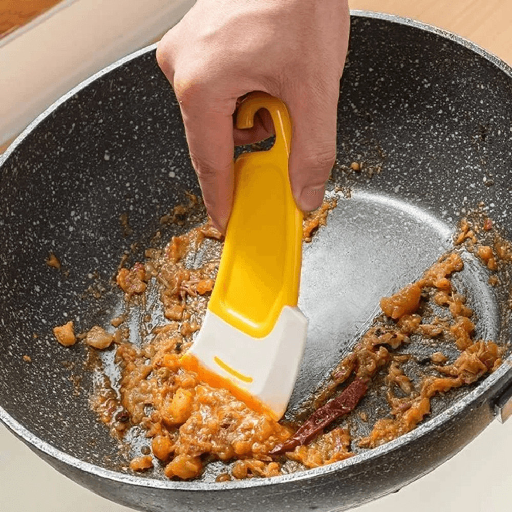 Soft Blade Kitchen Scraper And Cleaning Spatula 0