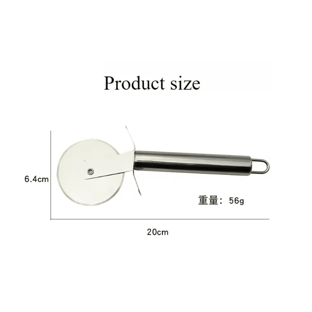 Stainless Steel Kitchen Pizza Cutter Wheel And Server 3