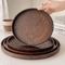 Round Wooden Serving Tray For Home And Kitchen 0