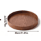 Round Wooden Serving Tray For Home And Kitchen 12