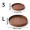 Round Wooden Serving Tray For Home And Kitchen 14