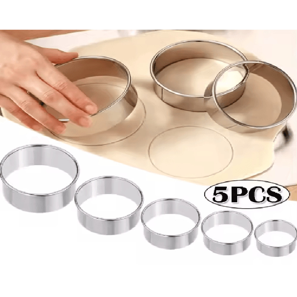 Stainless Steel Biscuit And Dough Cutting Mold Set 0