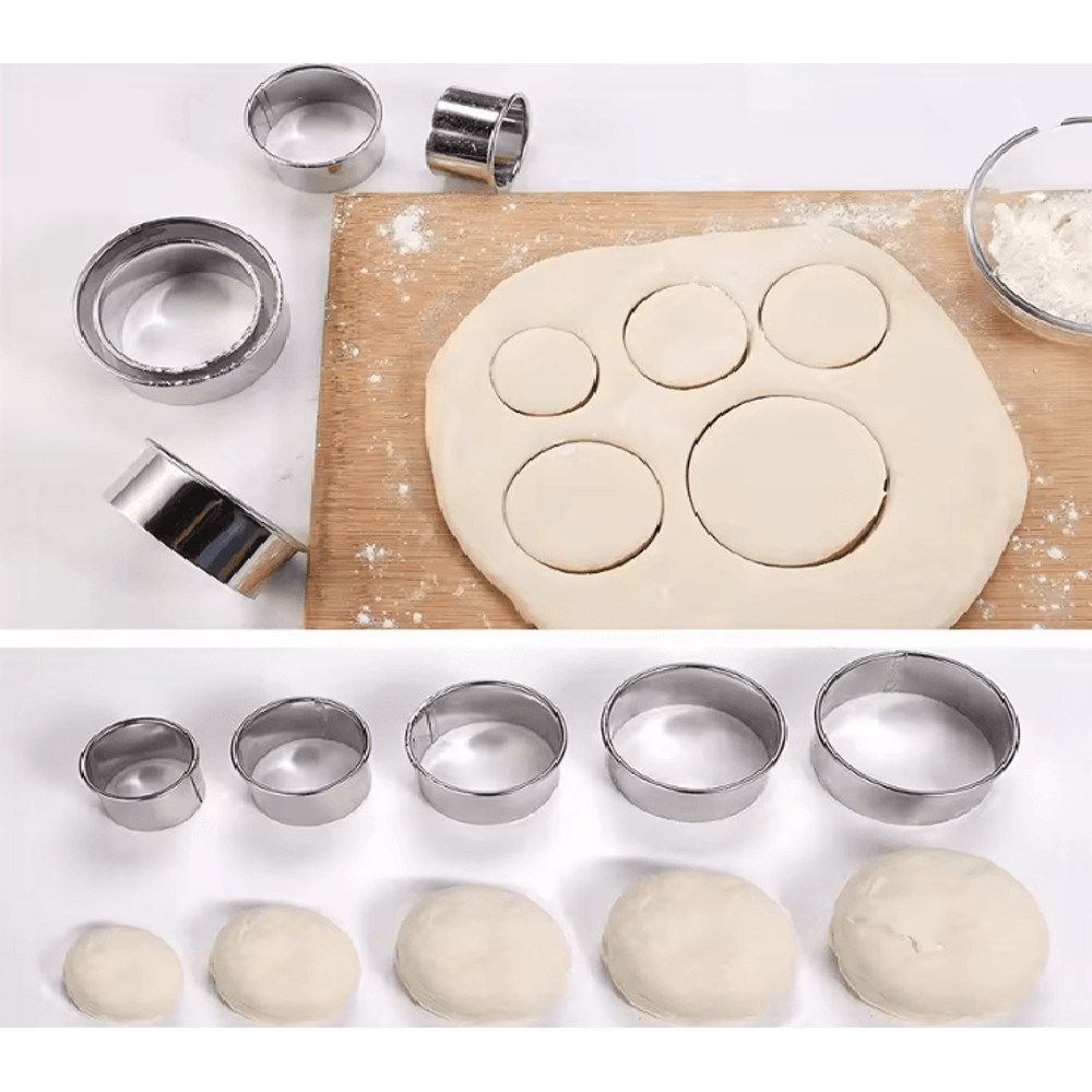 Stainless Steel Biscuit And Dough Cutting Mold Set 1