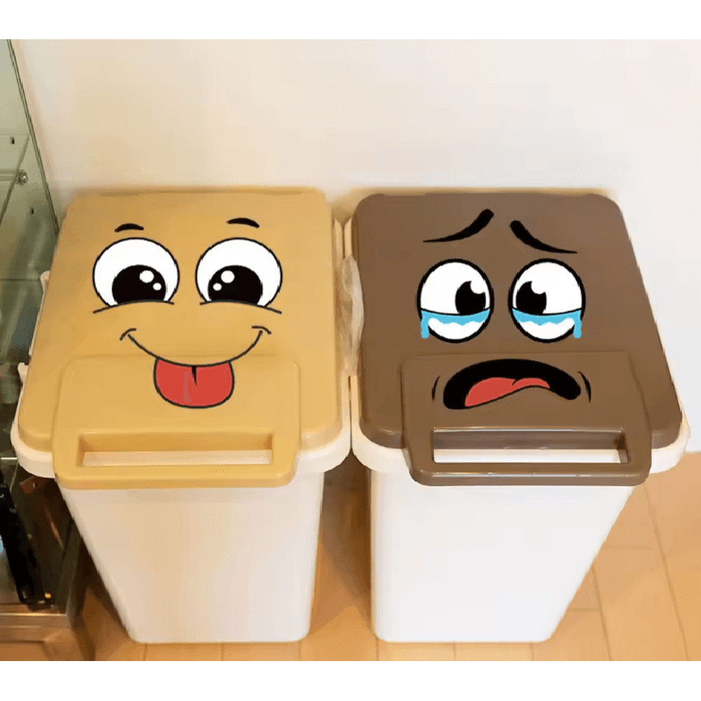 Cartoon Face Stickers Set For Home Decoration 1