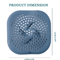 Silicone Shower Drain Hair Catcher With Suction Cup 1