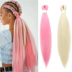 pre stretched synthetic yaki braiding hair 20 inch