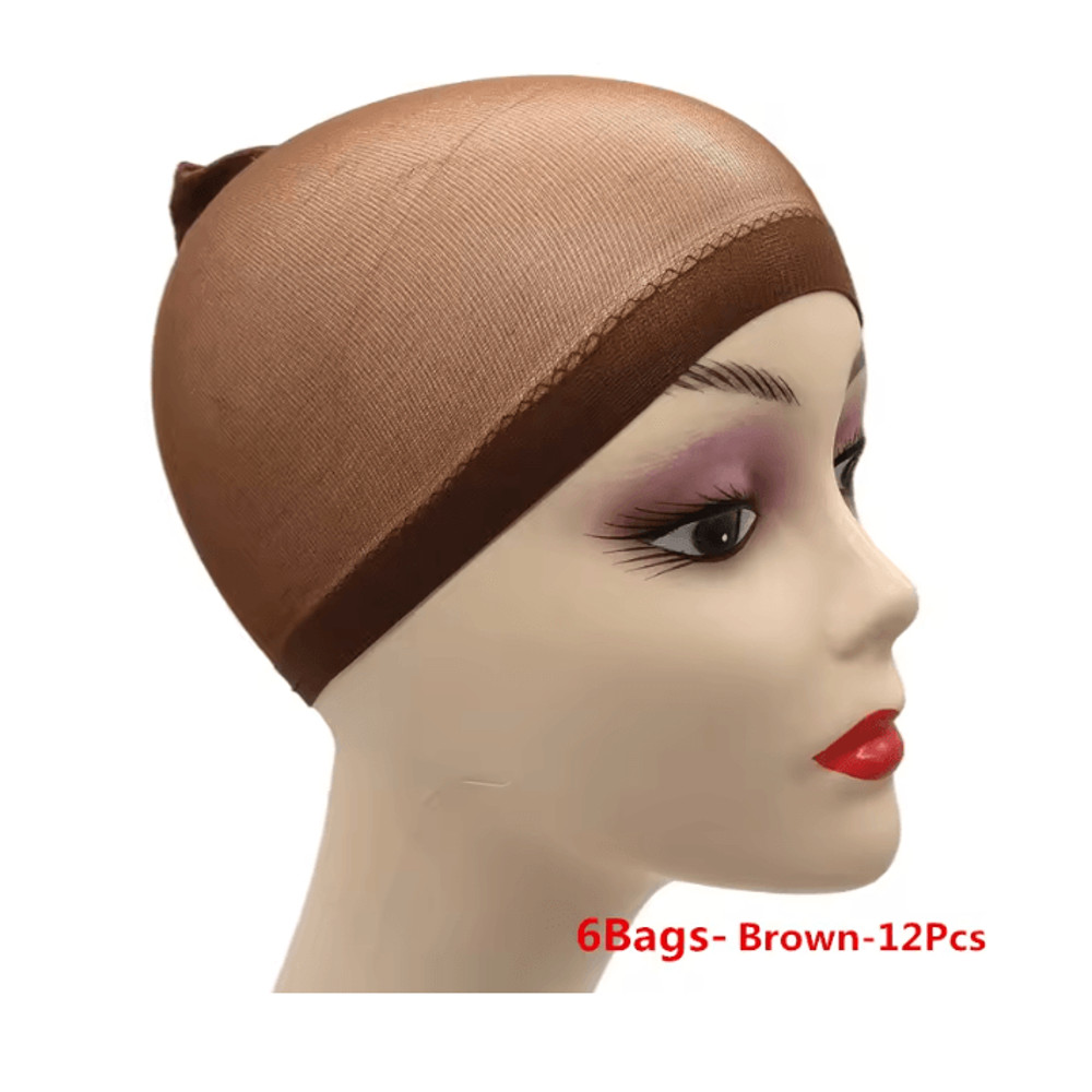Ventilated Nylon Mesh Wig Cap Set 6