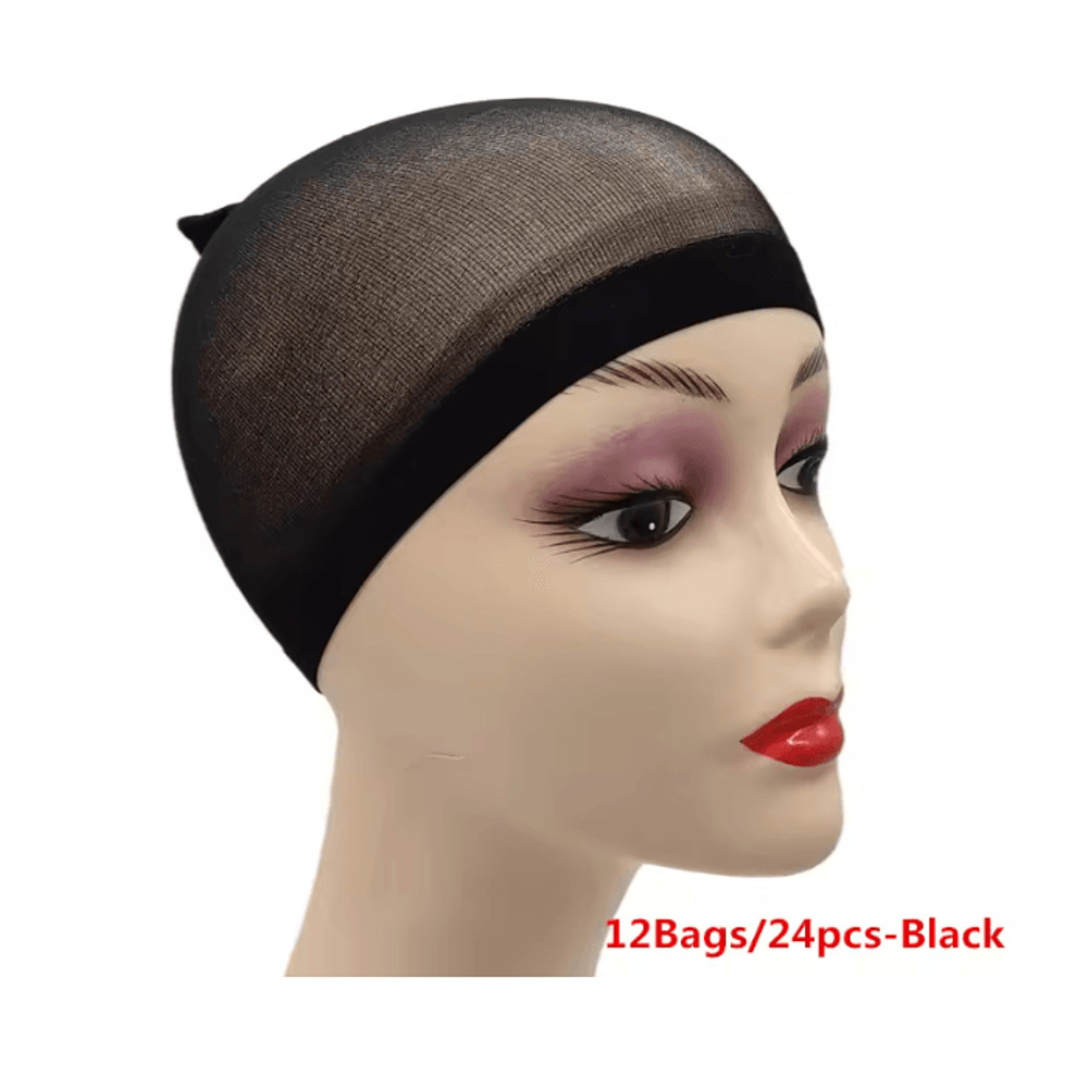Ventilated Nylon Mesh Wig Cap Set 17
