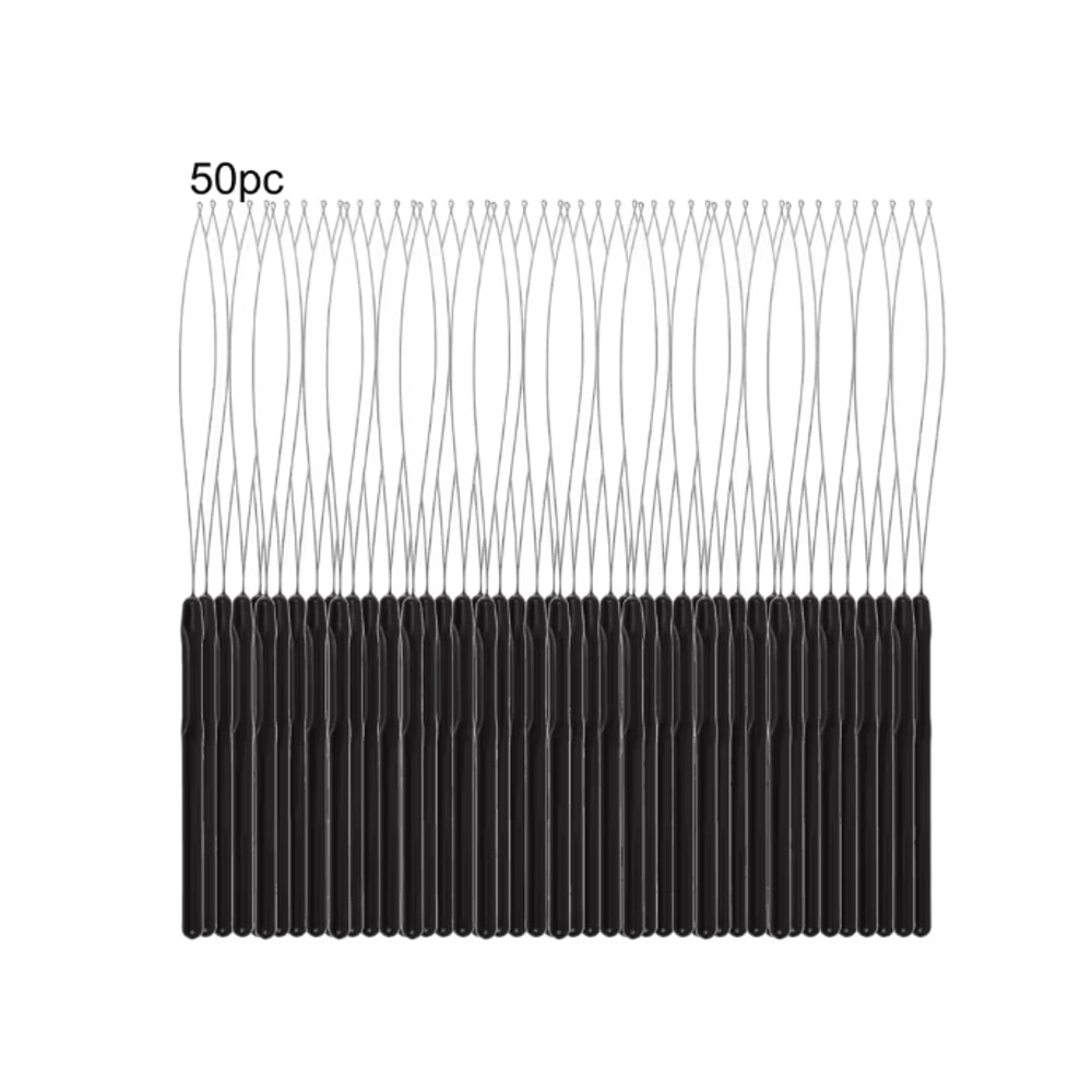 Hair Extensions Loop Needle Tool Set For Microlink Beads 7