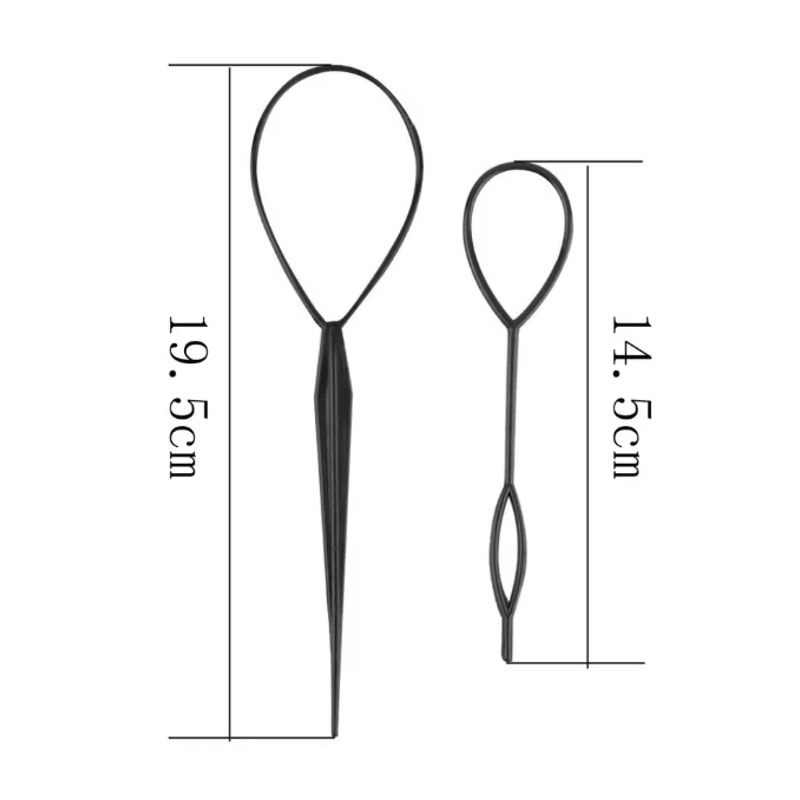 Ponytail Styling Loop Set For Easy Topsy Tail Hair Designs 1