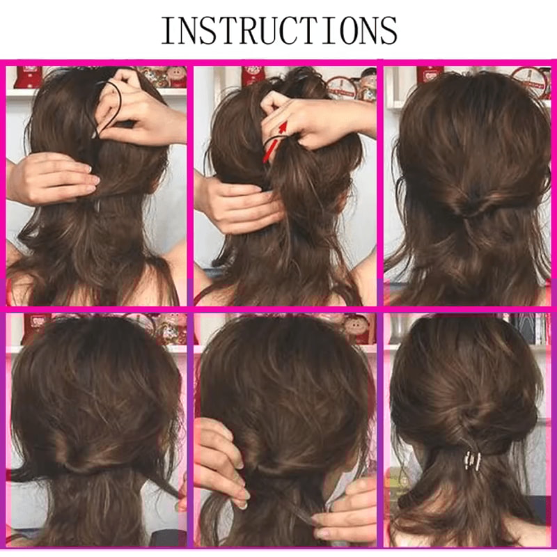 Ponytail Styling Loop Set For Easy Topsy Tail Hair Designs 2