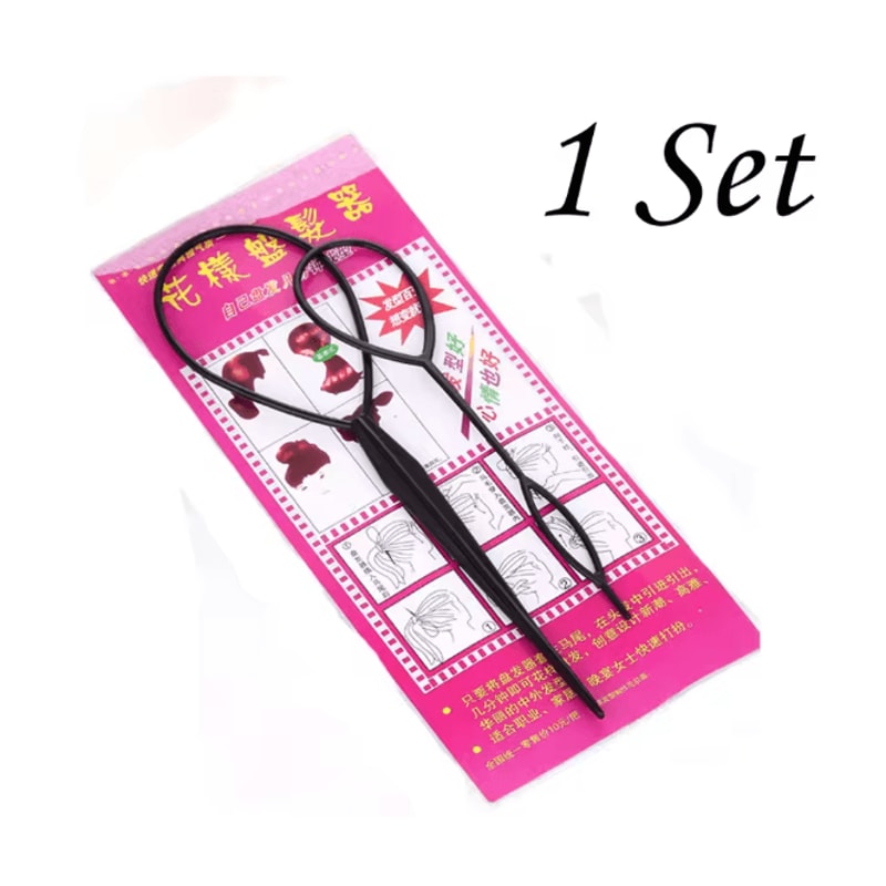 Ponytail Styling Loop Set For Easy Topsy Tail Hair Designs 3