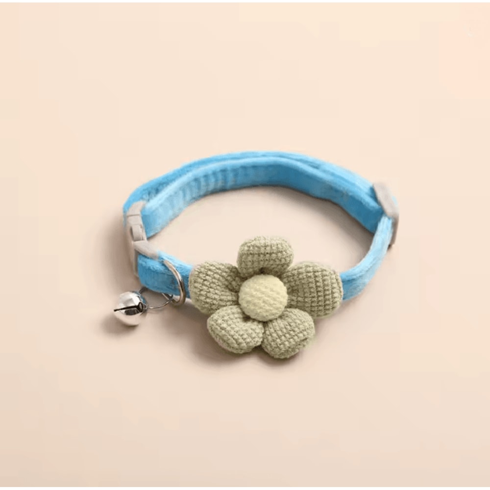 Cute Flower Cat Collar With Adjustable Buckle And Bell 4