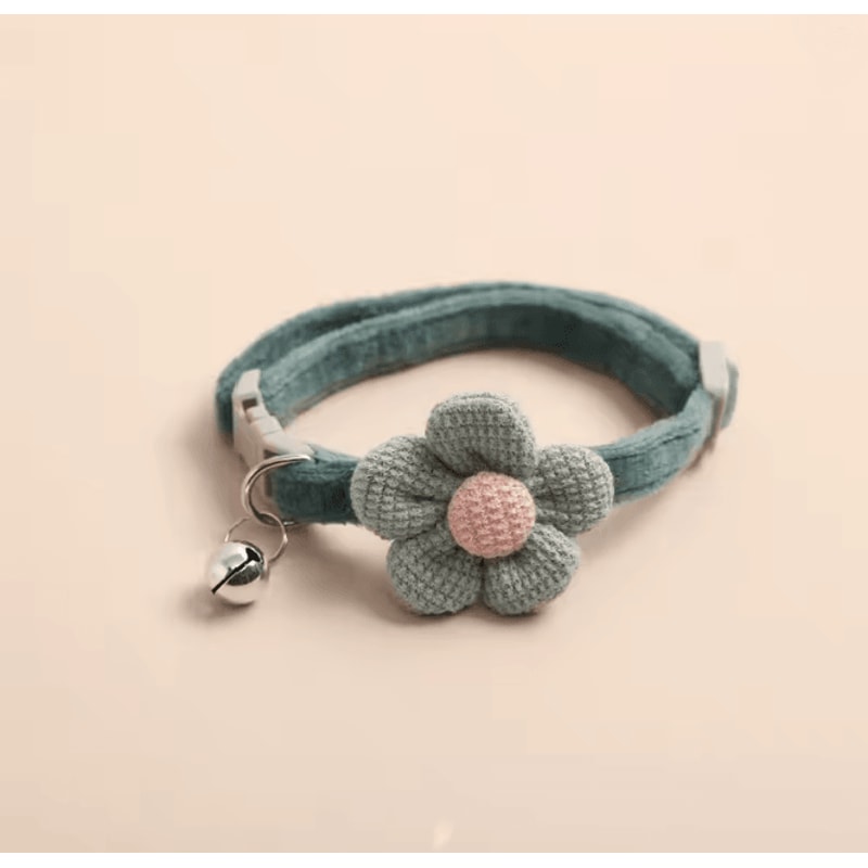 Cute Flower Cat Collar With Adjustable Buckle And Bell 6