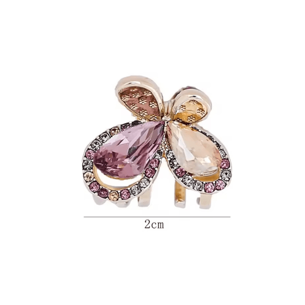 Elegant Butterfly Rhinestone Hair Clip 4