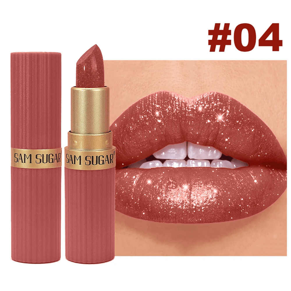 Pearl Pink Glitter Velvet Lipstick 6