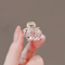 Mini Rhinestone Flower Hair Claw For Elegant Styling 5