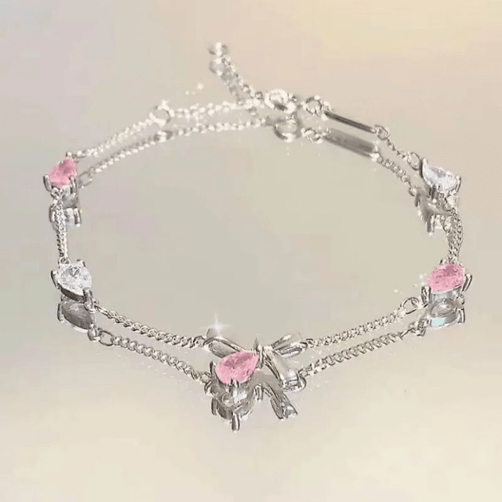 Crystal Cherry Blossom Bracelet For Women And Girls 4
