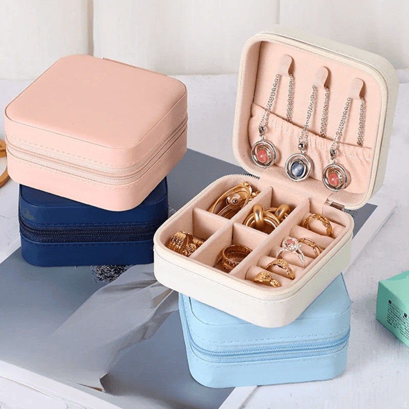 Mini Travel Jewelry Storage Box For Earrings Rings And Necklaces 2