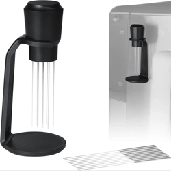 upgraded espresso wdt tool with magnetic base and replacement needle