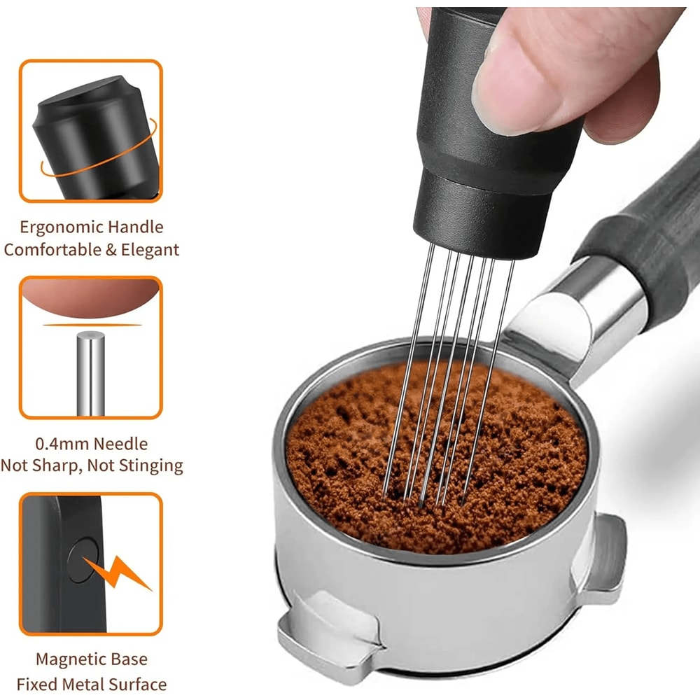 Upgraded Espresso WDT Tool With Magnetic Base And Replacement Needle 1