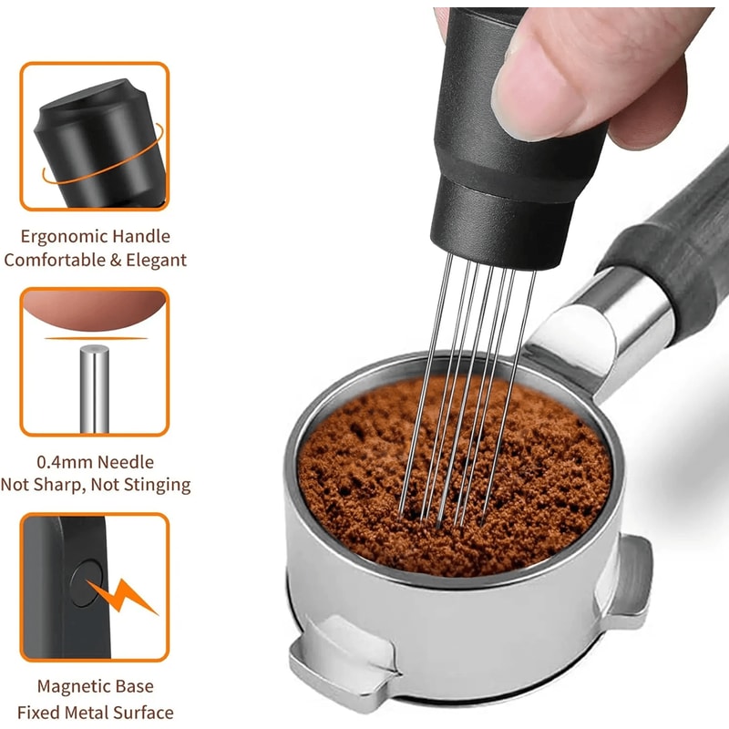 Upgraded Espresso WDT Tool With Magnetic Base And Replacement Needle 1