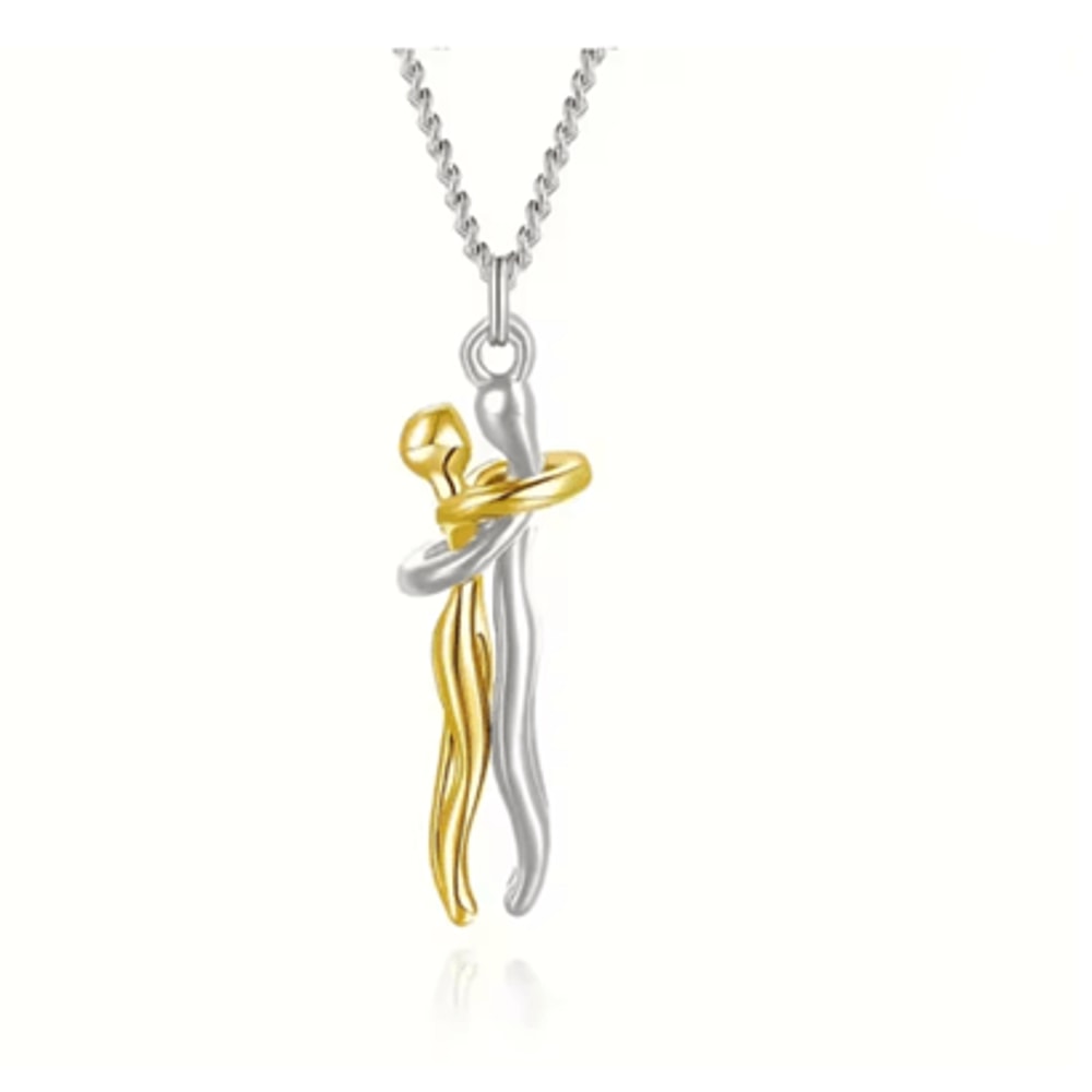 Black Hug Pendant Necklace For Couples And Everyday Style 7