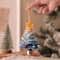 Knitted Christmas Tree Ornament With Jingle Bell 3
