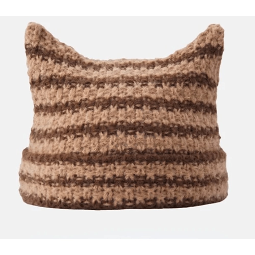 Harajuku Cat Ear Beanie For Cute Winter Streetwear 6