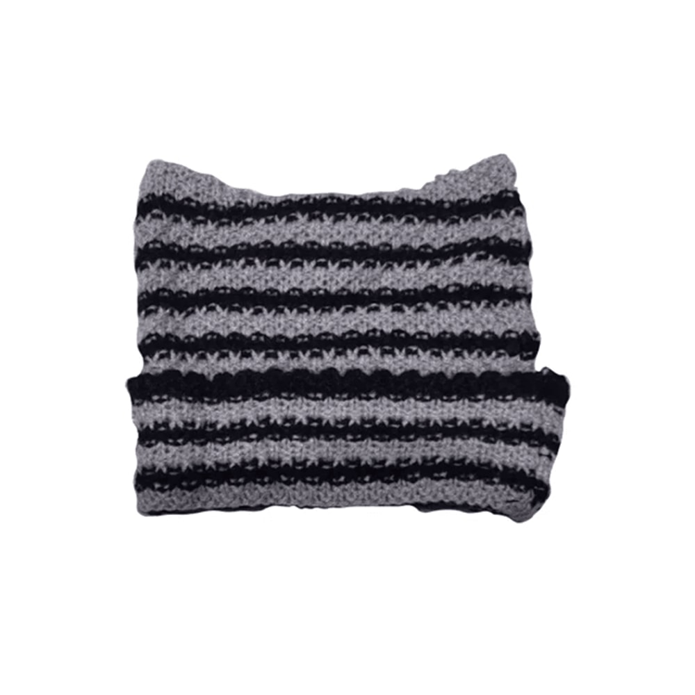 Harajuku Cat Ear Beanie For Cute Winter Streetwear 7