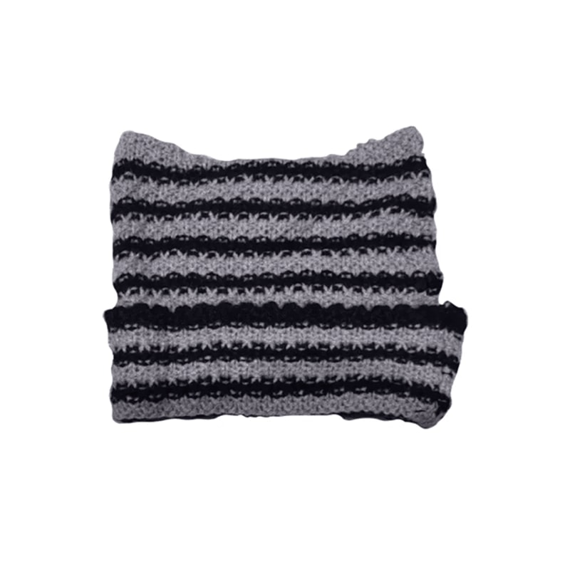 Harajuku Cat Ear Beanie For Cute Winter Streetwear 7