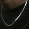 Gold Plated Stainless Steel Herringbone Necklace 1