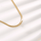 Gold Plated Stainless Steel Herringbone Necklace 3