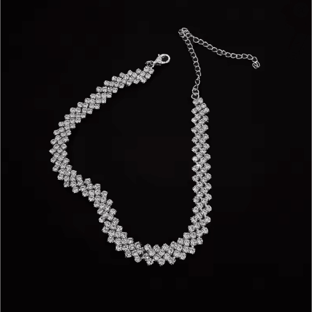 Luxury Crystal Shine Rhinestone Choker Necklace 5