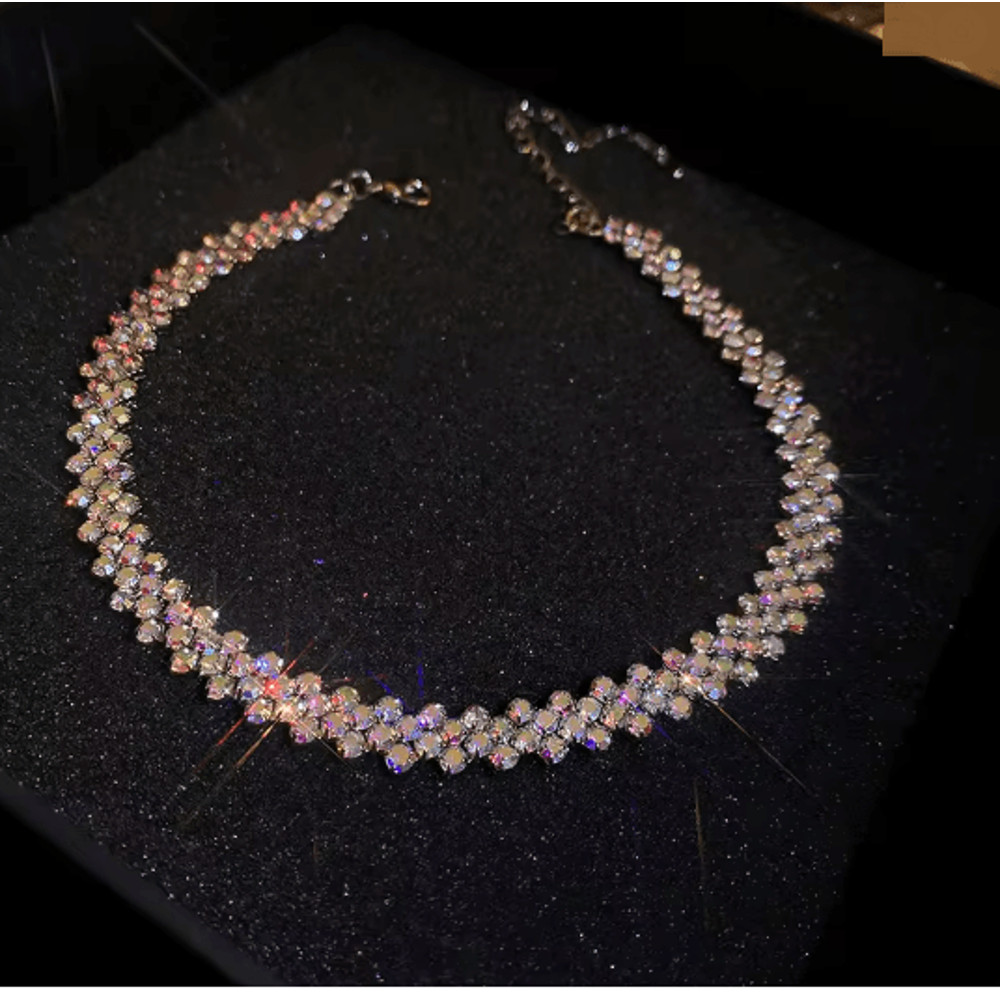 Luxury Crystal Shine Rhinestone Choker Necklace 10