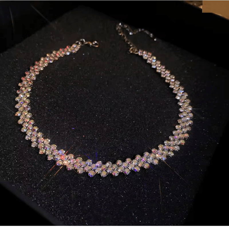 Luxury Crystal Shine Rhinestone Choker Necklace 10