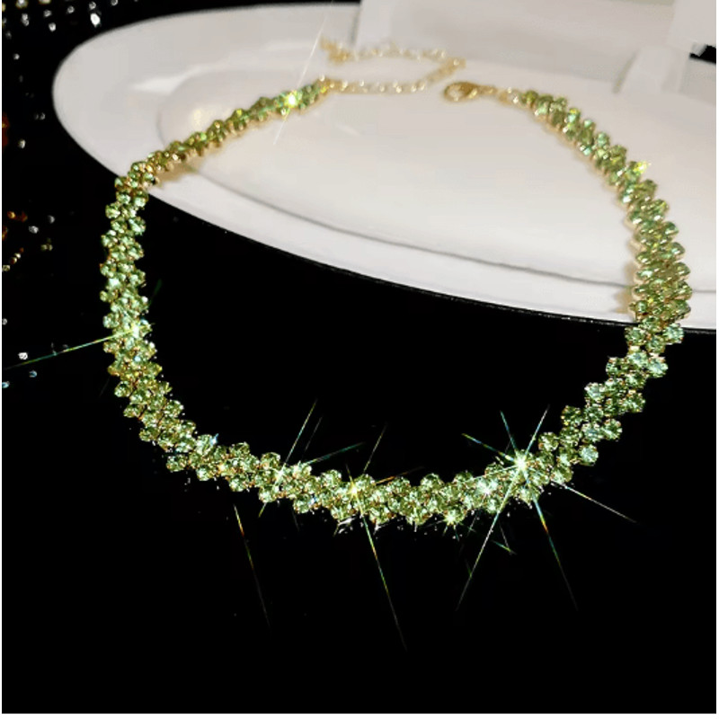 Luxury Crystal Shine Rhinestone Choker Necklace 13