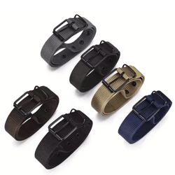 mens durable nylon canvas belt