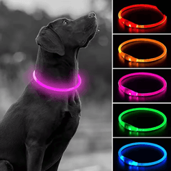 led usb dog safety collar