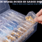 Clear Plastic Bead Organizer Box 0