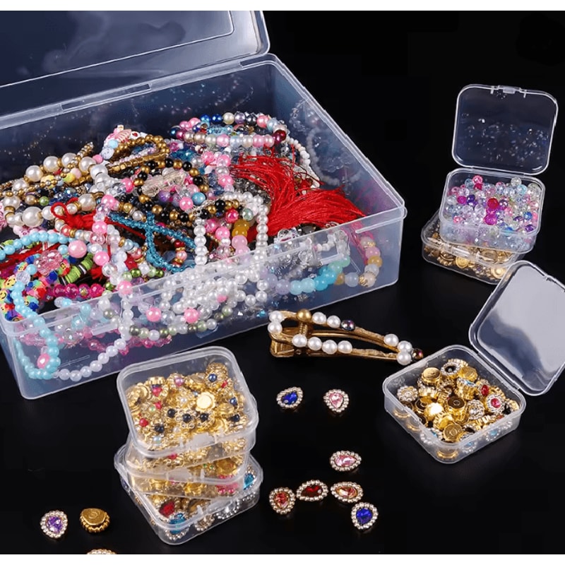 Clear Plastic Bead Organizer Box 2