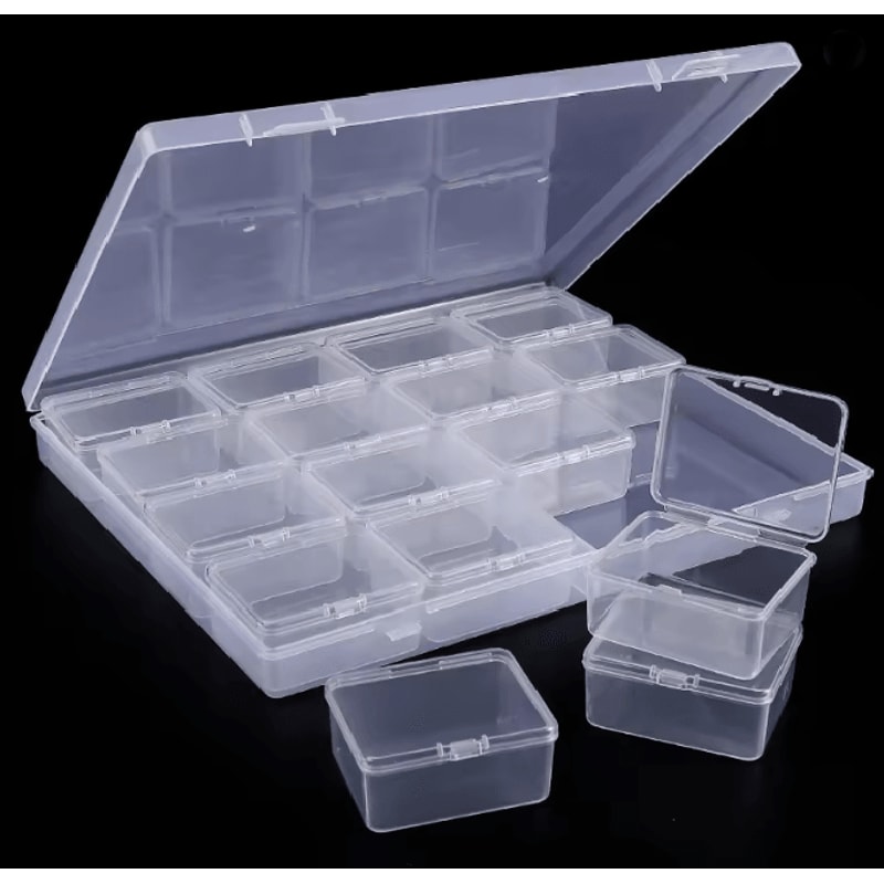 Clear Plastic Bead Organizer Box 4